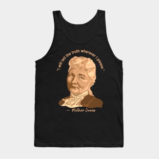 Mother Jones Portrait and Quote Tank Top